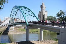 Átadták a Szamoson átívelő új kerékpáros- és gyalogoshidat (VIDEÓ) 