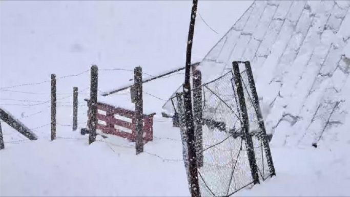 Májusi tél a Bucsecs-fennsíkon (VIDEÓ)