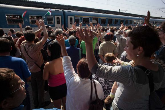 Sepsiszentgyörgyön fogadják a zarándokvonatot