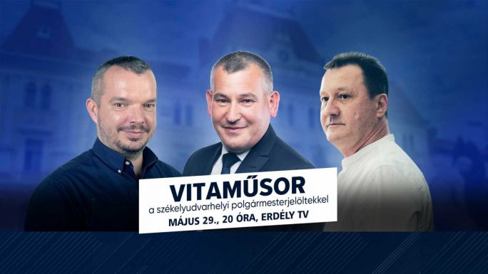 Székelyudvarhely polgármesterjelöltjei vitáznak az Erdély TV-ben