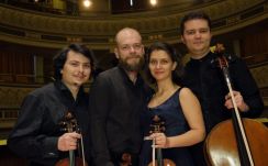 Az Arcadia vonósnégyes koncertezik a kolozsvári Vallásszabadság Házában