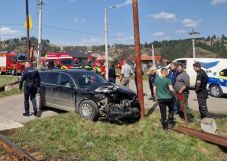 Vonat ütközött személygépkocsival Hargita megyében