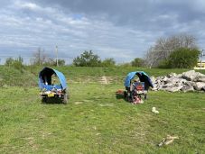 Kolozs megyei kéregetők Marosvásárhelyen