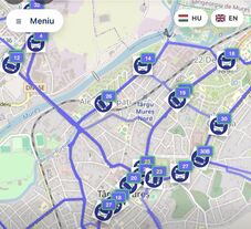 Virtuális térképen követhető a marosvásárhelyi autóbuszok közlekedése 