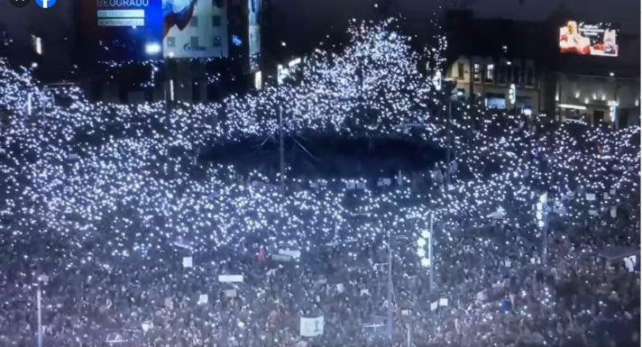 Tüntetésekkel búcsúztatták az óévet Szerbiában