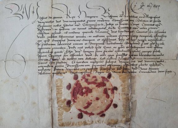 Mátyás király által kiadott, elveszettnek hitt iratot találtak meg Besztercén