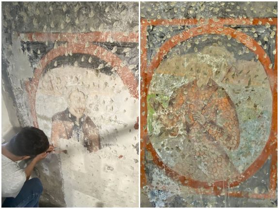 Rejtett freskók kerültek elő a vajdahunyadi vár restaurálása közben