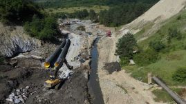 Korond-patak elterelése: 72 órás csúszásban van a kivitelező