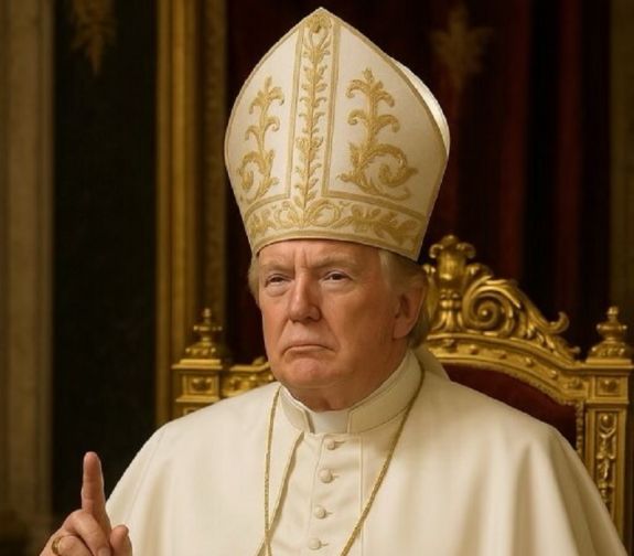 Trump viccesnek tartja az őt páparuhában ábrázoló képet: „a feleségem szerint aranyos”