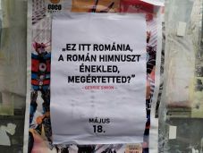 Megbírságolták a csíkszeredai Simion-idézetes plakátok kiragasztóit