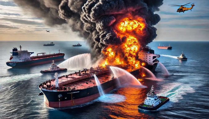 Összeütközött két hajó az Északi-tengeren 