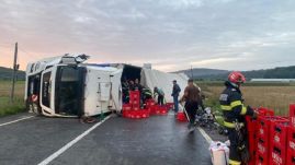 Fájó veszteség: 24 tonna sör borult az országútra