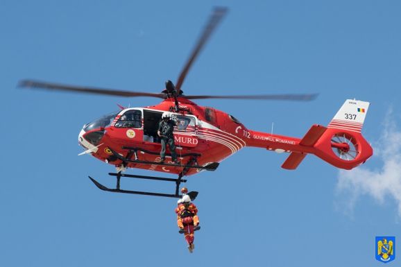 Lézerrel játszó ötéves gyerek zavarta meg a helikopter leszállását Nagyszebenben