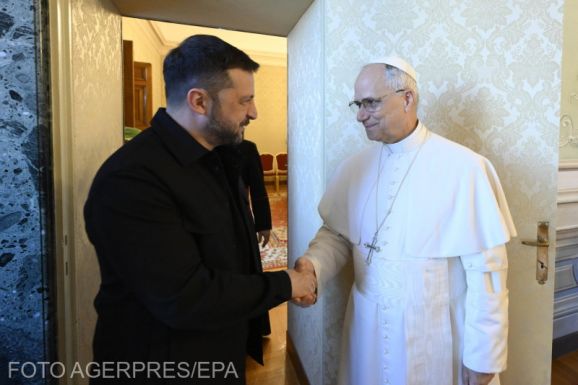 XIV. Leó pápa fogadta Volodimir Zelenszkijt Rómában