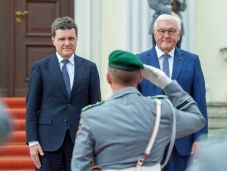 A német államfő fogadta Nicuşor Dant