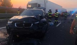 Tömegbaleset az A1-es autópályán – Hat személy megsérült, köztük két gyerek