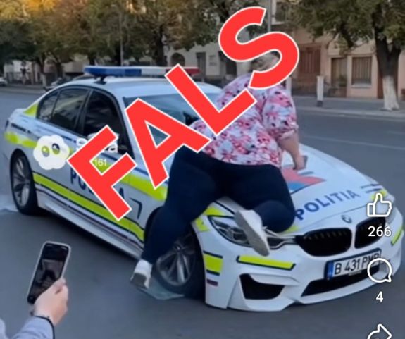 Álhír-figyelmeztetés: a rendőrségi BMW-t „szétverő” nő csak a MI alkotása