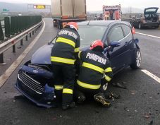 Öt személygépkocsi ütközött össze az autópályán (VIDEÓ)