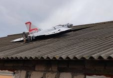 Egy ház tetején landolt az orosz drón