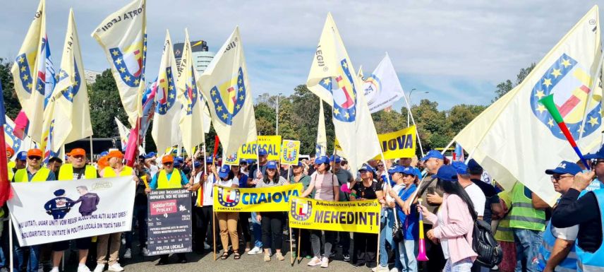 Nagyszabású tüntetésre készülnek a szakszervezetek Bukarestben