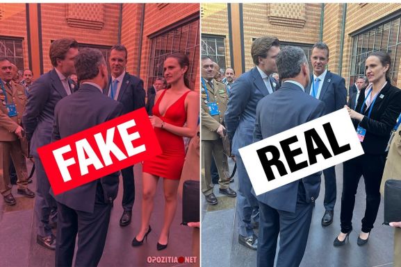 Külügyminiszter tűzvörös, mélyen dekoltált miniruhában – Cáfol a pártja