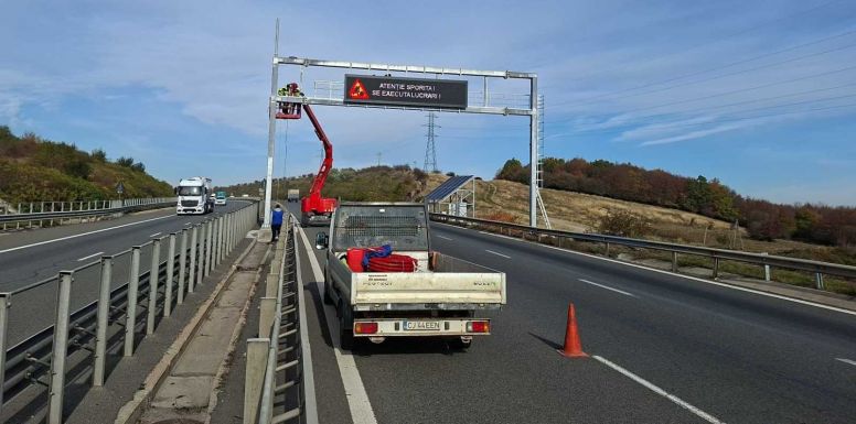 Megrepedt az úttest egy Kolozs megyei sztrádaszakaszon