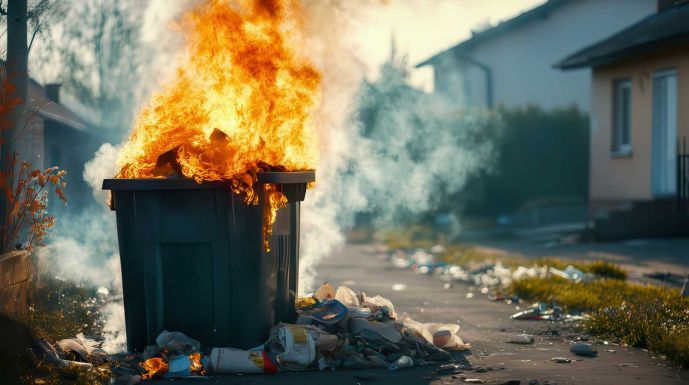 Kukákat gyújtogatott egy férfi Besztercén – őrizetbe vették