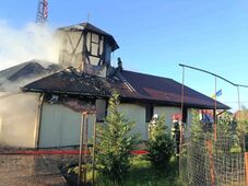 Leégett egy fatemplom kedden reggel (VIDEÓ)