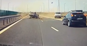 Tolatni próbált az autópályán, végzetes baleset lett belőle (VIDEÓ)