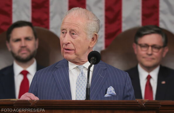 Nyugati összefogást és Ukrajna töretlen támogatását sürgette III. Károly a Kongresszus előtt