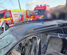 Szörnyű baleset: A gépkocsi felborult, a sofőr szörnyethalt