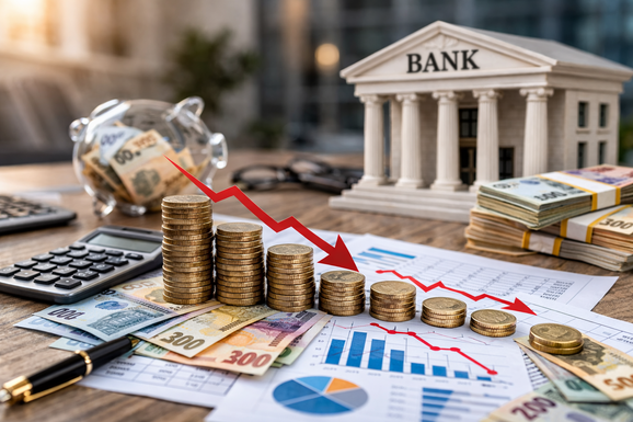 Bankpiac: csökkenő betétek, stagnáló hitelek