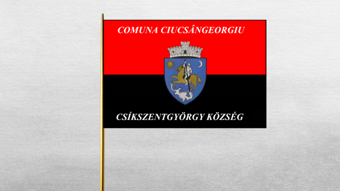 Hivatalos Csíkszentgyörgy zászlaja