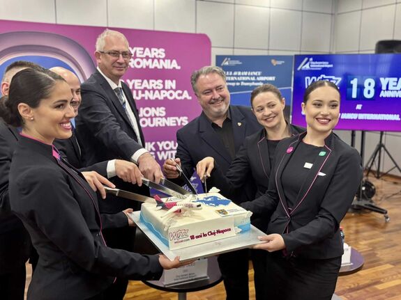 Kolozsvár–Budapest járatért lobbiztak a Wizz Air „szülinapján”