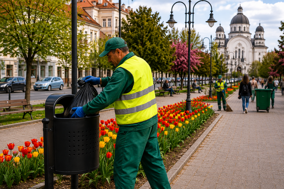 Még nincs új szolgáltató: önkéntesek is takarítják Marosvásárhely utcáit