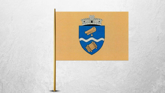 Hivatalos Gyergyóújfalu zászlaja