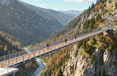 Erdélyben épülhet meg Európa egyik legmagasabban fekvő függőhídja