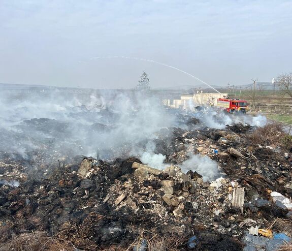 Tetemes bírságot róttak ki Marosludason a múlt heti hatalmas tűz miatt