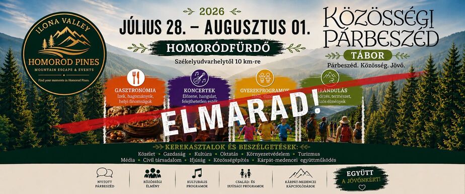 Elmarad a Homoródfürdőre tervezett Közösségi Párbeszéd Tábor