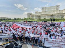 Oana Gheorghiu: a történelemben először a szakszervezetek azért tüntetnek, mert emelkedni fog a fizetésük