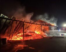 Hatalmas tűz Balavásáron: szénraktár kapott lángra, egy lakóház is leégett