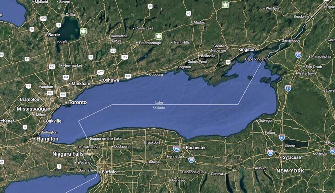 A Google Maps már Amerika-tóként jelöli az Ontario-tavat az Egyesült Államokban