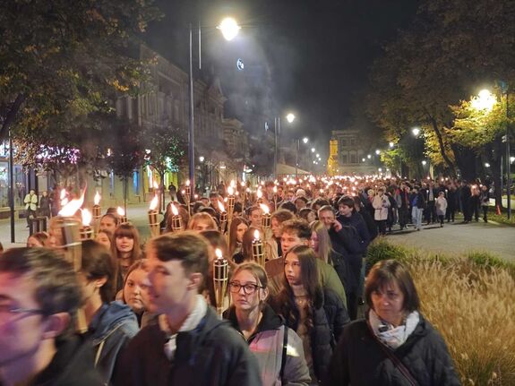 Először szerveztek fáklyás felvonulást Szatmárnémetiben a forradalom évfordulóján