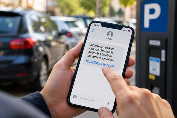 Kifizetetlen parkolásról kapott SMS-t? Ne kattintson a linkre!
