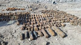 Több tucat tüzérségi lövedéket és lőszert találtak a fővárosi körgyűrűnél dolgozó munkások