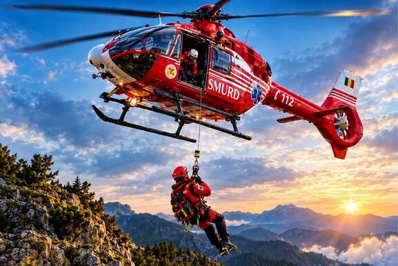 Helikopterrel mentettek ki egy turistát a Kárpátokból