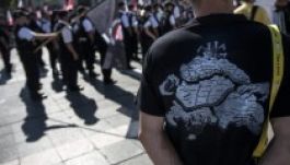 A betiltott Magyar Gárdára emlékeztek Budapesten