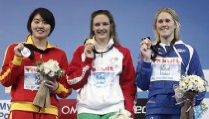 Hosszú Katinka arannyal és bronzzal 