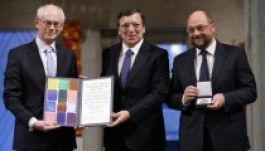 Átvette a Nobel-békedíjat az Európai Unió vezérkara