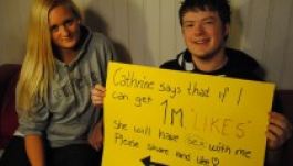 Egymillió Facebook-lájkért hajlandó a szexre